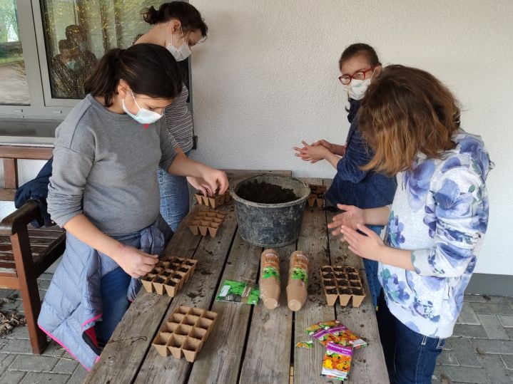 Vollgas im Schulgarten