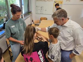 Landrat Thomas Grosche besucht unsere Schule